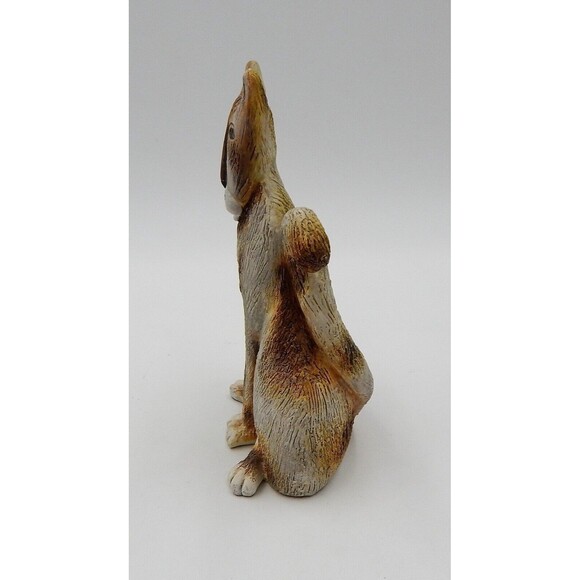 ETC Marsha McCartty Grey Copper Cat Figurine 6 Inch Green Eyes Cast Art - Picture 2 of 6